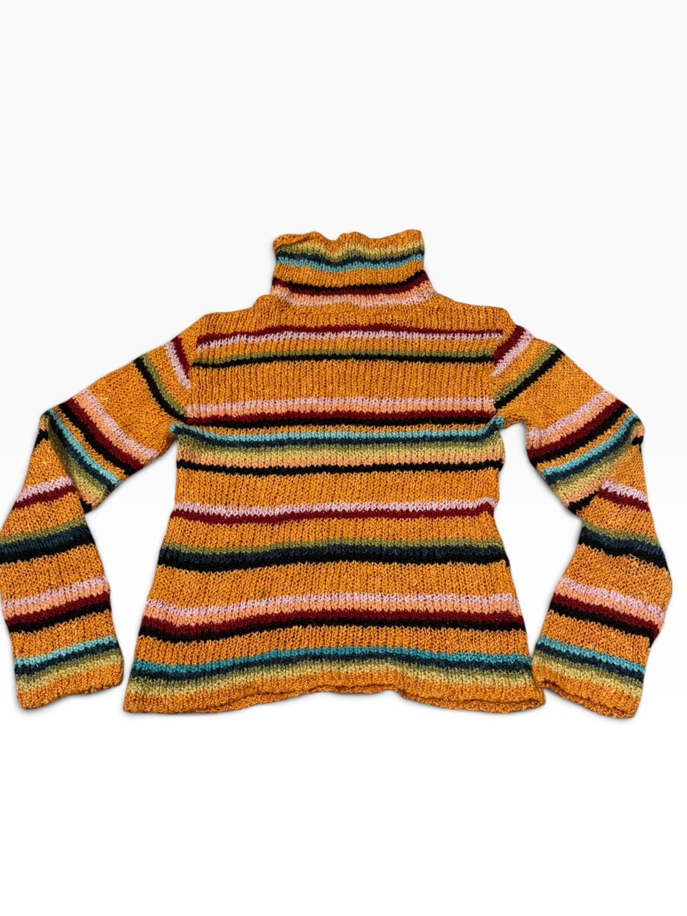 Y2K Relais Striped Turtleneck Sweater Vintage Gilmore Girls size Medium